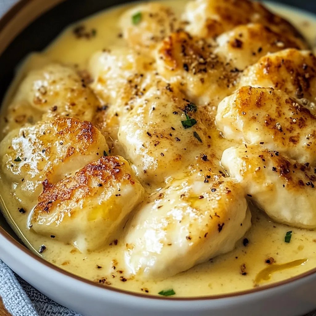 Cremige Honig-Senf-Hähnchenpfanne mit Sahne