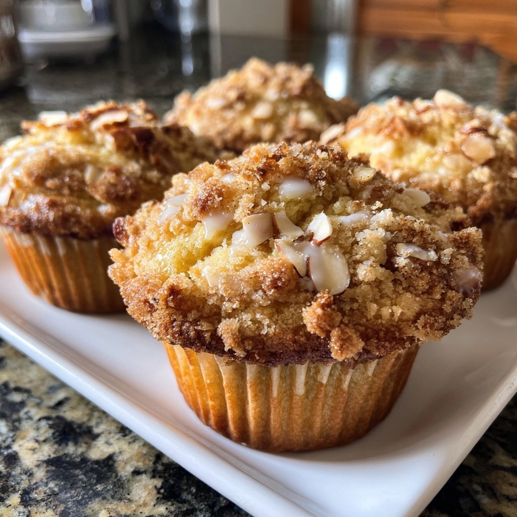Muffins mit Mandeln und Vanille