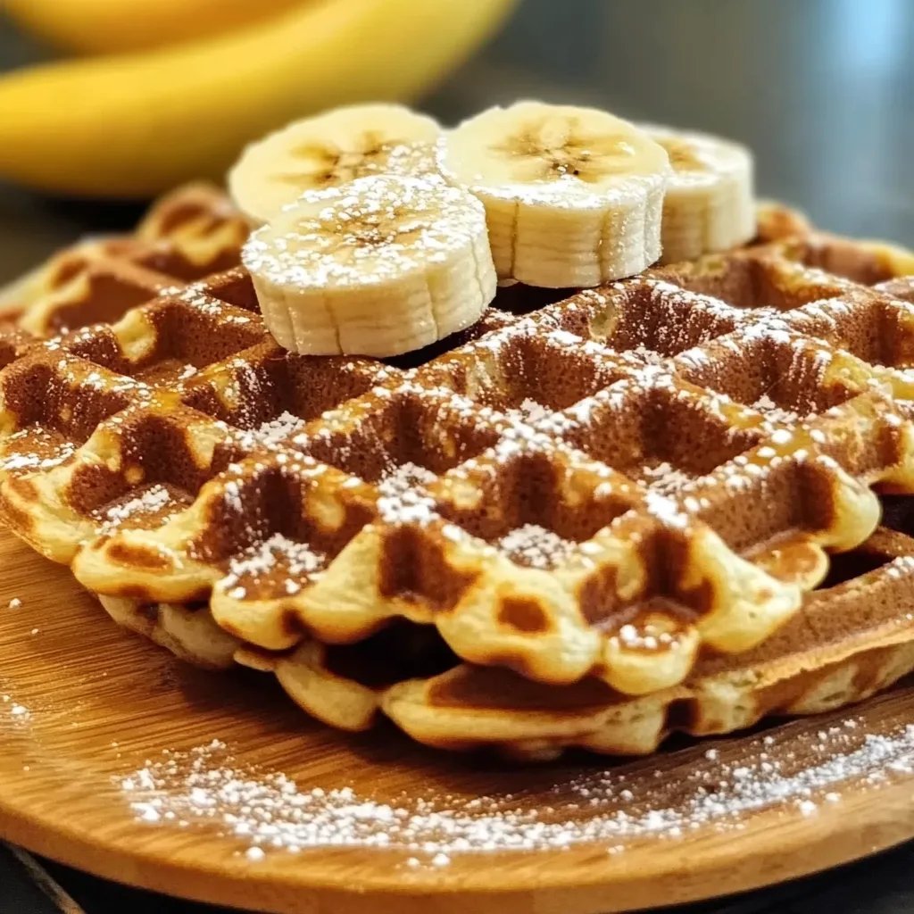 Bananenwaffeln ohne Zucker und Mehl
