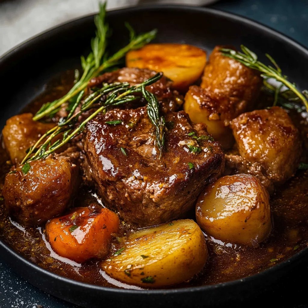 Rosenkohleintopf mit Hackbällchen