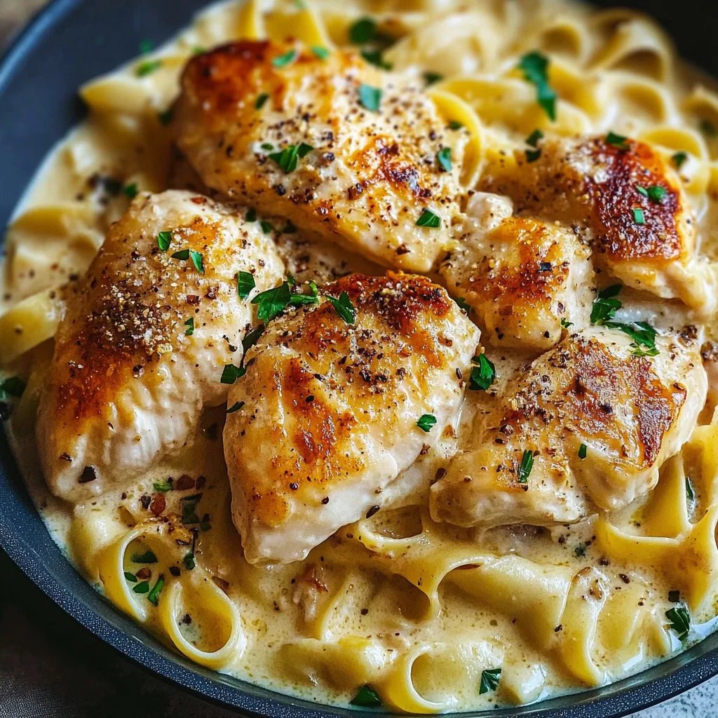 Schnelles One-Pan Chicken mit Butternudeln