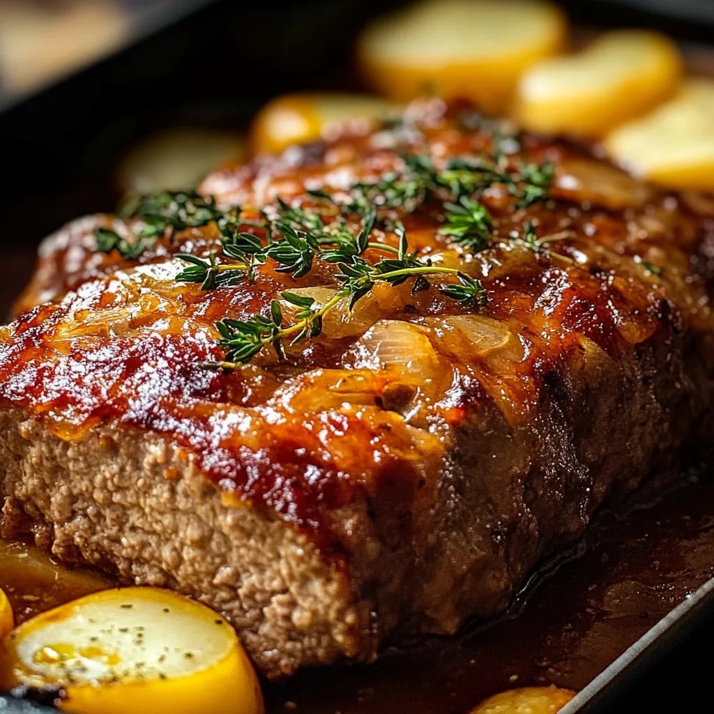 Herzhaft-saftiger Hackbraten aus dem Ofen