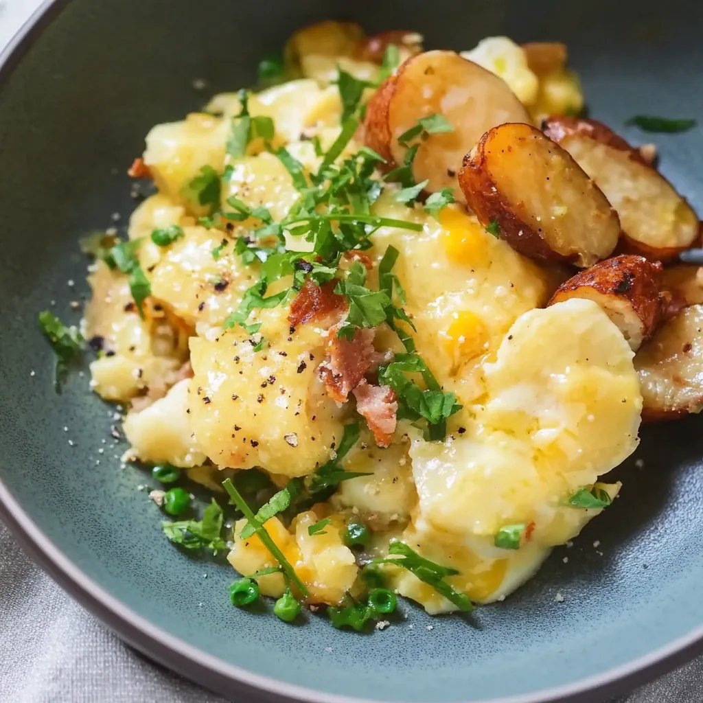 Blumenkohl-Auflauf mit Wurst & Käse