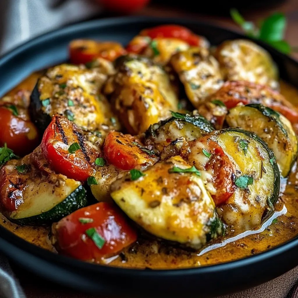 Paprika-Zucchini-Sahne-Hähnchen