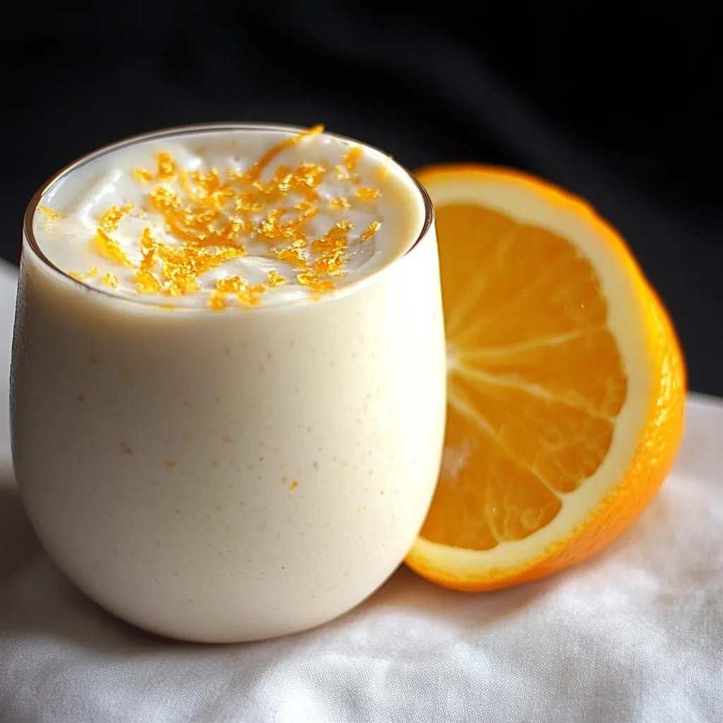 Weiße Schokolade Orange heißer Kakao