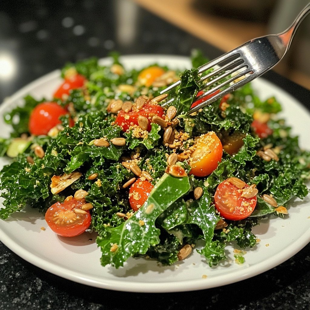 Knuspriger Grünkohlsalat