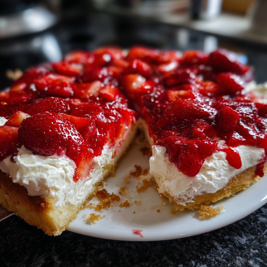 Saftiger Erdbeerkuchen Mit Vanillecreme