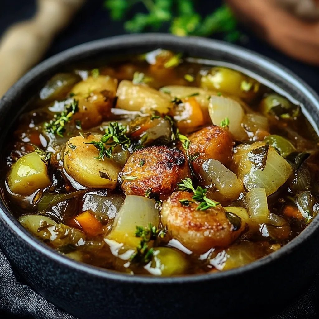 Rosenkohleintopf mit 400 g Gehacktes