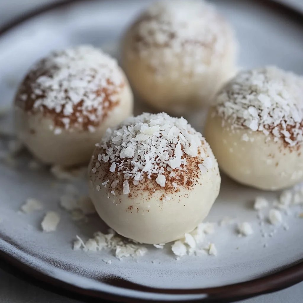 Kokosnuss Schneeball Plätzchen