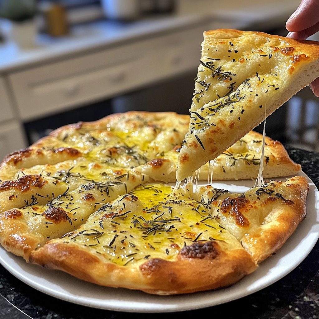 Pizza Bianca mit Rosmarin