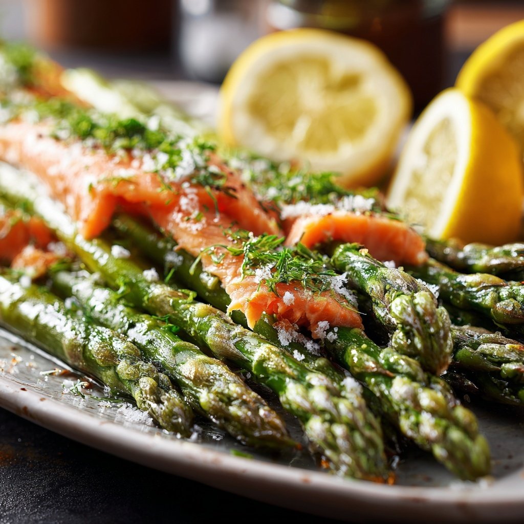 Grüner Spargel Mit Lachs