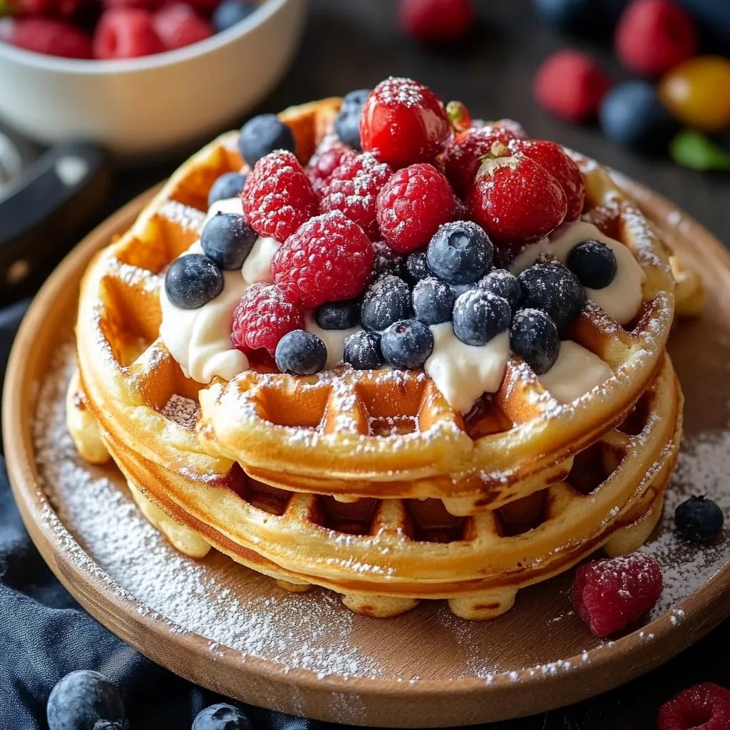 Knusprige, fluffige Waffeln