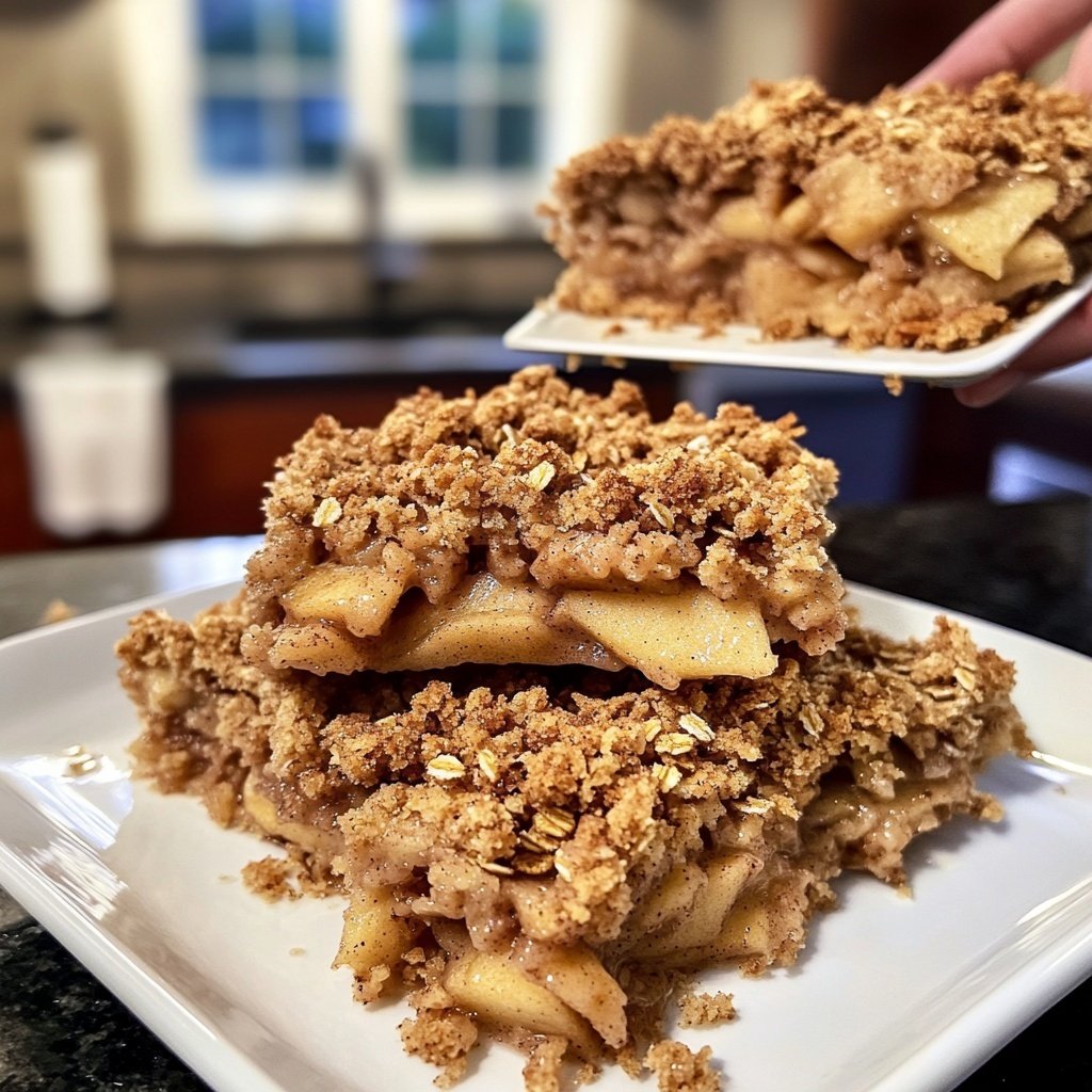 Veganer Apfel-Crumble