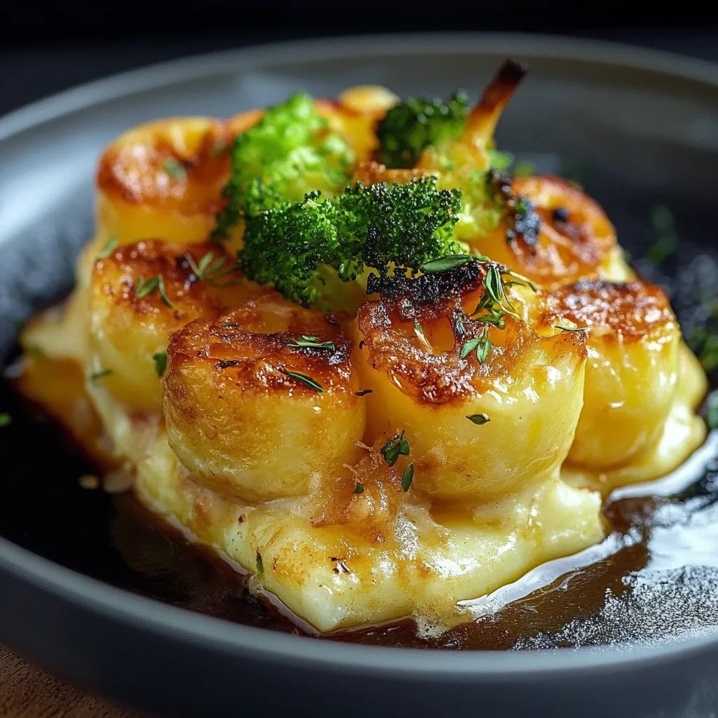 Kartoffel-Brokkoli-Auflauf mit Sahnesauce