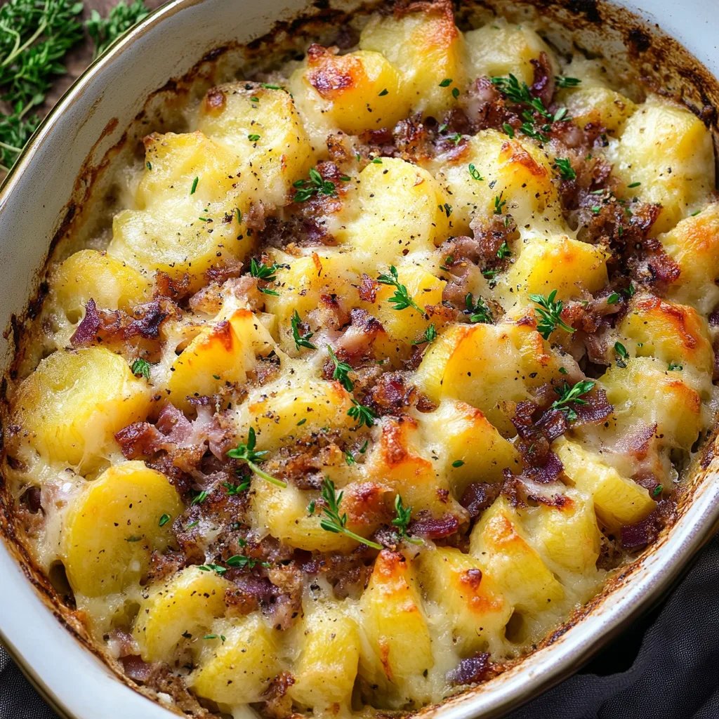 Kartoffel-Kohlrabi-Auflauf mit Hackfleisch