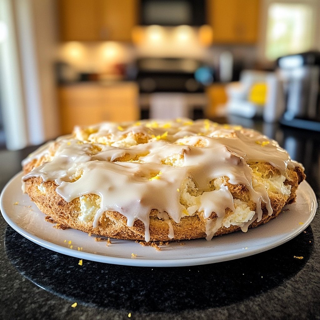 Zitronenkuchen mit Quark