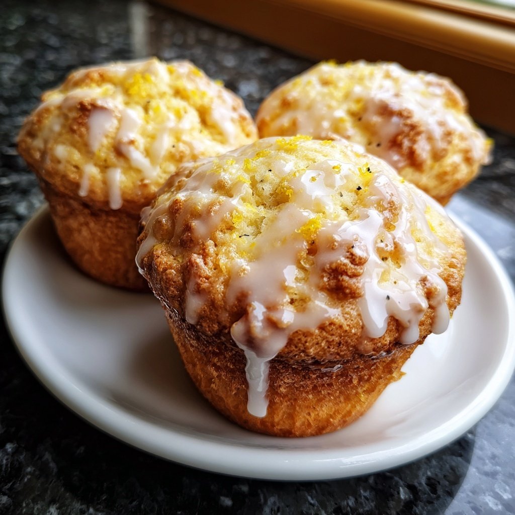 Muffins mit Zitrone und Mohn